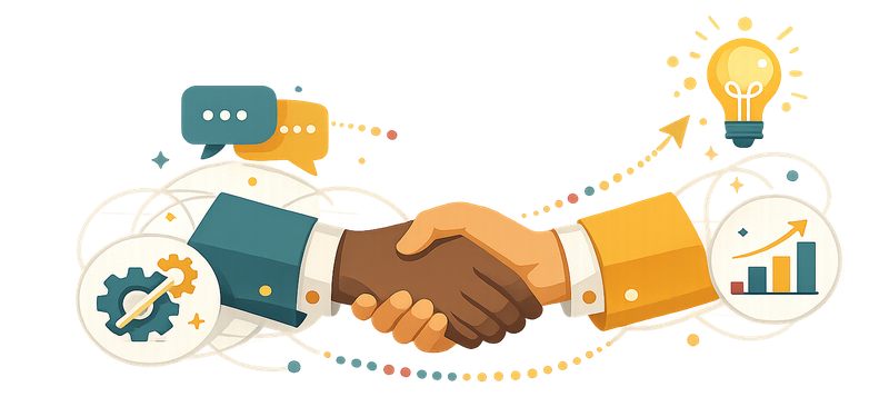 Illustration of partnership and collaboration